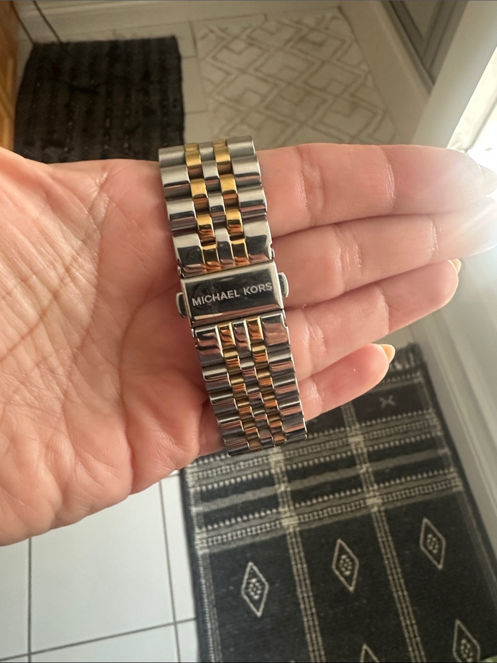 Michael Kors Two-Tone Gold and Silver Men’s Chronograph Watch - Picture 2 of 3